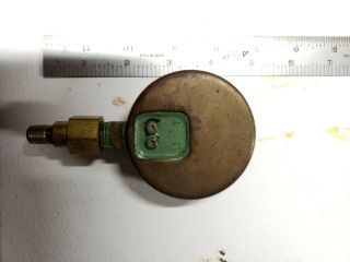 Vintage Brass Ashcroft American Bridgeport Conn Air Pressure Gauge Steampunk 2
