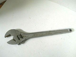 Vtg 15 " Crescent Adjustable Wrench 1 3/4jaw Crestoloy Forged Heavy Duty Mechanic