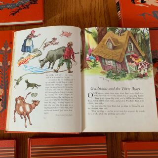 Vintage Childcraft Books 1949/1954 Set of 15 Vols.  1 - 15 Orange Hardcover Estate 4
