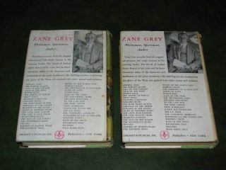 The Vanishing American & TheTrail Driver HBwDJ Zane Grey Vintage 1925 - 1936 Books 2