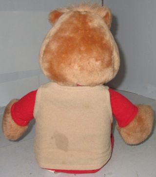 Teddy Ruxpin Bear Animal Doll Toy w Vest 1992 Vintage 5