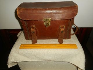 Vintage Perrin California Harness Leather Camera Bag 215 Case W/ Broken Straps