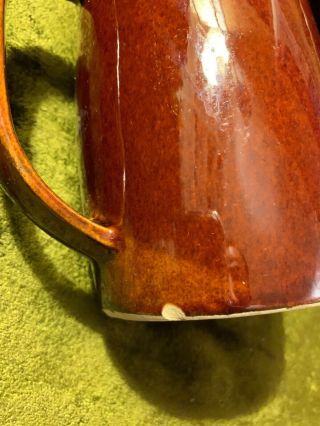 Vintage Set Of 4 Hull Pottery USA Brown Drip Beer Stein/Mug With Handle 5” 5