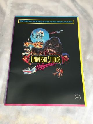 Vintage 1992 Official Pictorial Guide To Universal Studios Hollywood Collectible