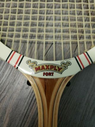 Vintage Dunlop Maxply Fort International S.  G.  Model Squash Racket 2