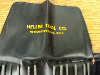 Vintage Heller Tool Co 12 Piece 5 1/2 