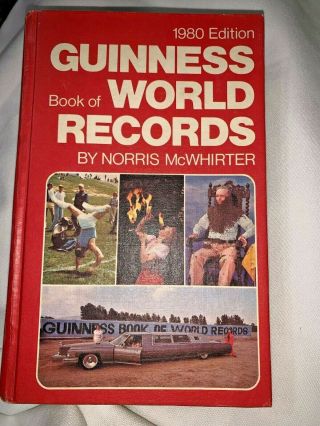 1980 Guinness Book Of World Records Edited By Norris Mcwhirter Hardback
