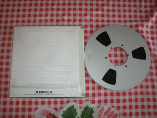 VG,  Ampex Grand master 456 NAB Metal reel 10.  5 reel tape 2500’ X 1/2” 6 4