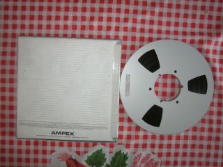 VG,  Ampex Grand master 456 NAB Metal reel 10.  5 reel tape 2500’ X 1/2” 6 5