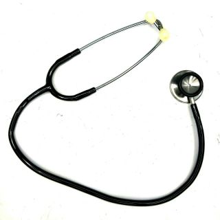 Vintage 3m Littmann Classic Iv Cardiology Stethoscope Black 28 " Made In Usa Euc