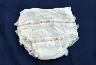Vintage 60s Vinyl Pants Baby Diaper Covers w/ Ruffles Plastic 13 - 18 lbs 2