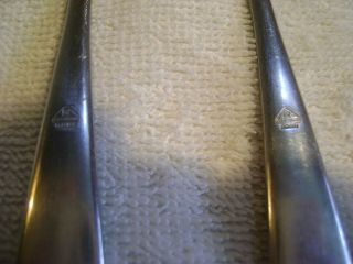 VTG WMF CROMARGAN GERMANY LINE? STAINLESS SALAD FORK MID - CENTURY TRIANGLE STAMP 3