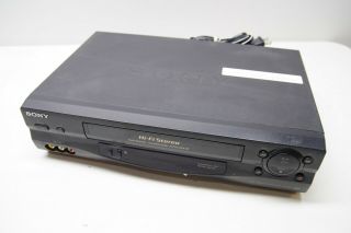 Sony Slv - N55 Vcr Video Cassette Player & Recorder 19 Micron Head Fast Rewind