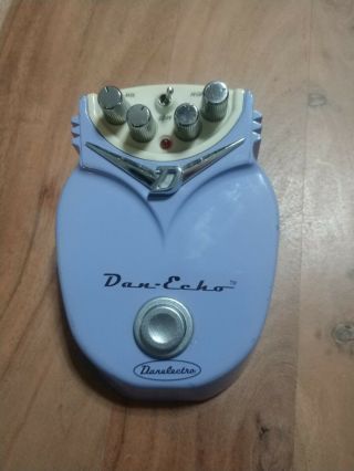Vintage Danelectro Danecho Delay Pedal W/ 9v Power Supply
