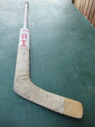 Vintage Wooden 54 " Long Hockey Stick Goalie Chimo