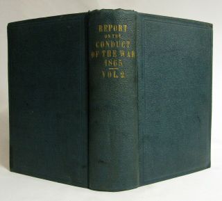 1865 Report On Conduct Of The War Civil War Red River & Fort Fisher Expedition