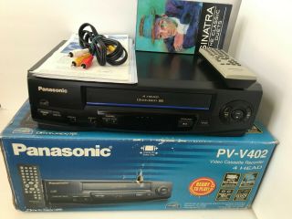 Panasonic Omnivision Pv - V402 4 - Head Video Cassette Recorder Vhs Player Vcr