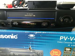 Panasonic Omnivision PV - V402 4 - Head Video Cassette Recorder VHS Player VCR 5