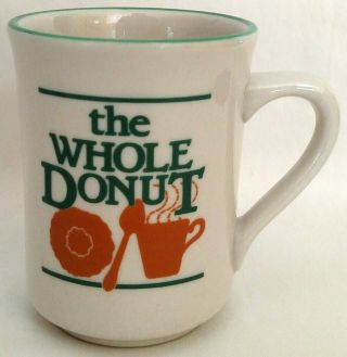 The Whole Donut Syracuse China Ceramic Mug/cup Restaurant Advertising Vintage