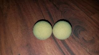 2 Replacement Official Foam Balls For Vintage Nerf Ping Pong Game