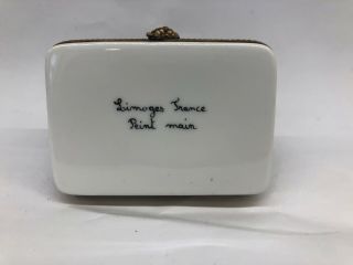 Vintage Peint Main Limoges France Trinket Box Serving tray With Glasses/bucket 5