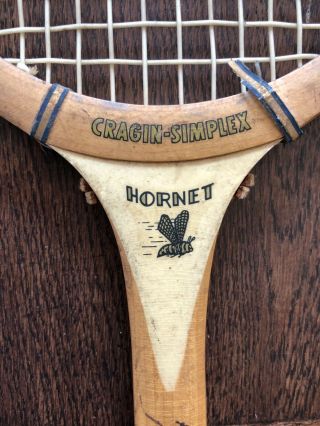 Vintage Cragin - Simplex Squash Racquet - Yale Insignia 5