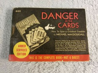 Danger In The Cards / Michael Macdougall (1943) - Armed Services Edition Pb Book