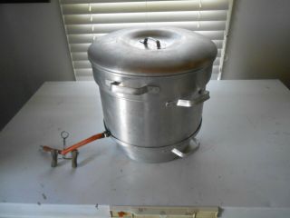 Vintage Old Country Aluminum 4 In 1 Juice Extractor,  Cooker,  Blancher,  Steamer