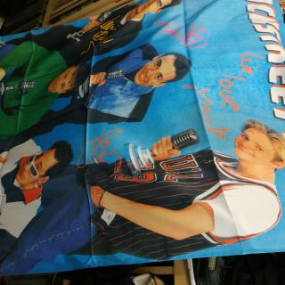 Vintage BACKSTREET BOYS 90s TEXTILE POSTER FLAG 3