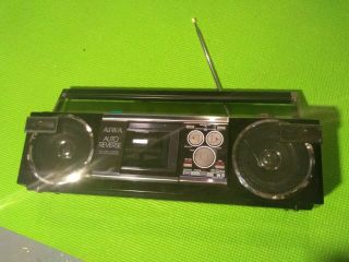 Vintage Aiwa Stereo Cs - R10m Boombox Radio Cassette Recorder Un -