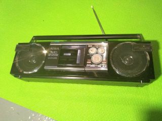 Vintage Aiwa Stereo CS - R10M Boombox Radio Cassette Recorder UN - 2