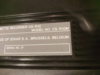 Vintage Aiwa Stereo CS - R10M Boombox Radio Cassette Recorder UN - 8