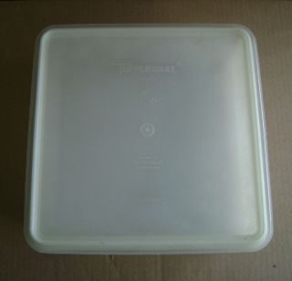 Tupperware Vintage Snack - Stor 9x9 " Sheer 514 Container With 515 Sheer Lid Sa