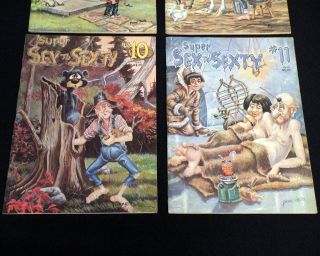 FOUR 1970 Vintage Issues 10 - 13 SEX TO SEXTY Risque ADULT Humor Magazines 3