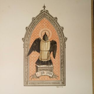 1880 FOLIO JACKDAW OF RHEIMS Thomas INGOLDSBY Gothic MANUSCRIPT ILLUSTRATED 8