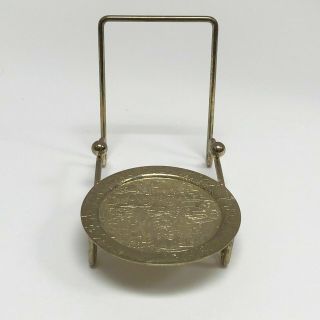Vintage Brass Cup & Saucer Display Stand