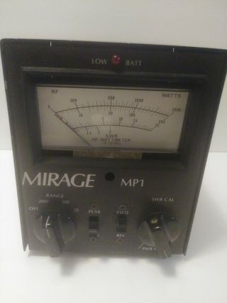 Vintage Mirage Mp1 Swr Hf Watt Meter Range 25 To 2000