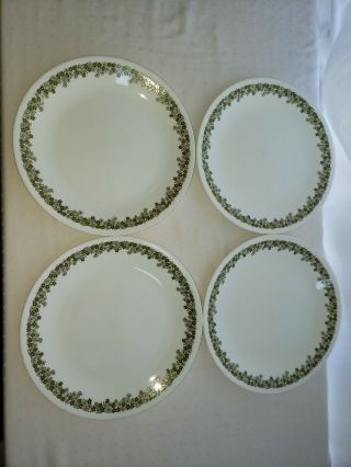 Set Of 4 Vintage Corelle Crazy Daisy 8 " Salad Plate
