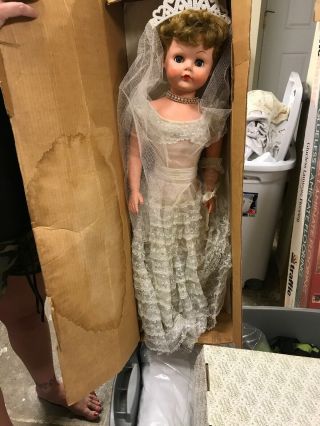 1950s Vintage 30 Inch Betty The Bride Doll