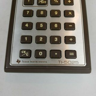 Vintage TEXAS INSTRUMENTS TI - 5025 Portable Electronic Calculator w/LED & Printer 5