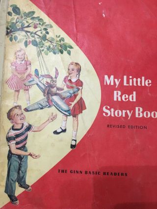 Vintage 1957 Ginn My Little Red Story Book Softcover Reader Primer