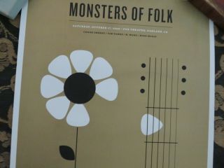 Vintage Monsters of Folk Conor Oberst Yim Yames M.  Ward and Mike Mogis Poster 2