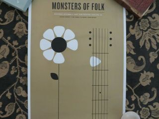 Vintage Monsters of Folk Conor Oberst Yim Yames M.  Ward and Mike Mogis Poster 3