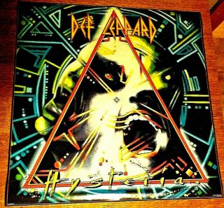 Vtg Nos Def Leppard Hysteria 1987 Record Store Promotional Poster 24 " X 24 "