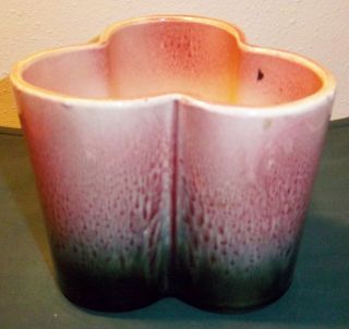 Vintage Hull Pottery Planter 4 3/4 X 5 1/2 121 Pink And Greens