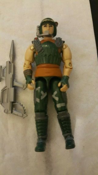 Vintage Gi Joe Action Figure Dodger 1987 With Weapon And Mic