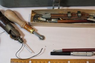 Vintage Leather Tooling Kit Punch Needle Myers My Buddy Tool Box 4