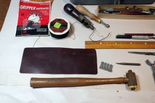 Vintage Leather Tooling Kit Punch Needle Myers My Buddy Tool Box 8