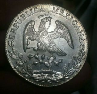 1889 Vintage Republica Mexicana ☆ 8 Rs.  Go.  R.  R.  20ds.  20gs Silver Libertad ☆