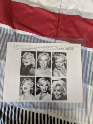 Marilyn Monroe Sex Symbol 1962 Death Announcement Vintage Photograph